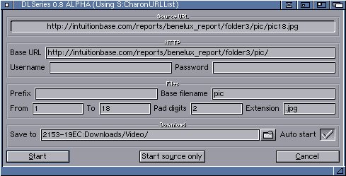 The DLSeries window.