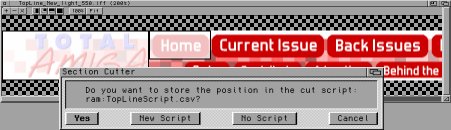 SectionCutter in action.